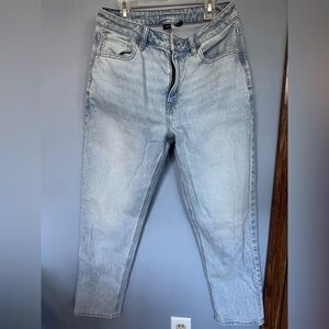 American Eagle Outfitters Women's Light Blue Straight Jeans